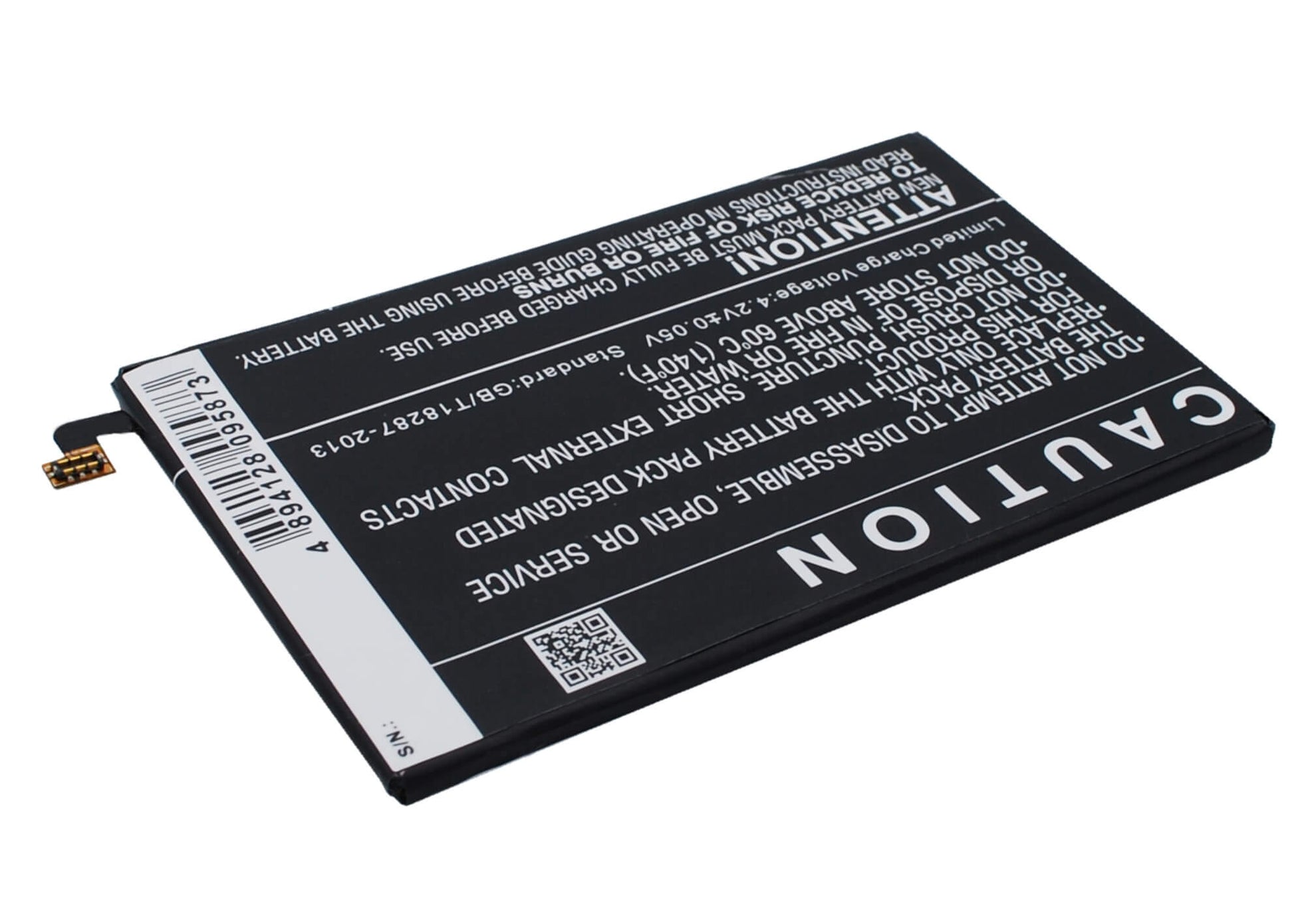 3.8V, 4250mAh, Li-Polymer Battery fits Zte, Nubia X6, Nx601j, 16.15Wh