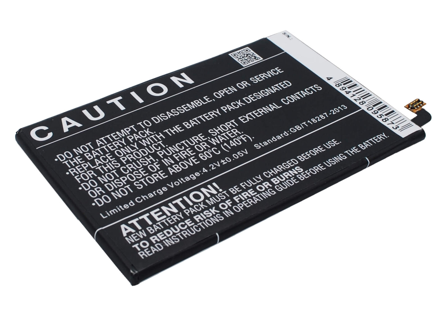 3.8V, 4250mAh, Li-Polymer Battery fits Zte, Nubia X6, Nx601j, 16.15Wh