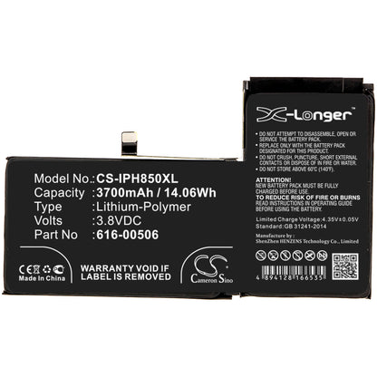 3.8V, 3700mAh, Li-Polymer Battery fits Apple, A1921, A2014, 14.06Wh