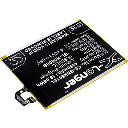 3.85V, 4950mAh, Li-Polymer Battery fits Gionee, Gn8001, Gn8001 Td-lte, 19.0575Wh