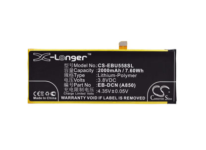 3.8V, 2000mAh, Li-Polymer Battery fits Ebest, U5581, 7.6Wh