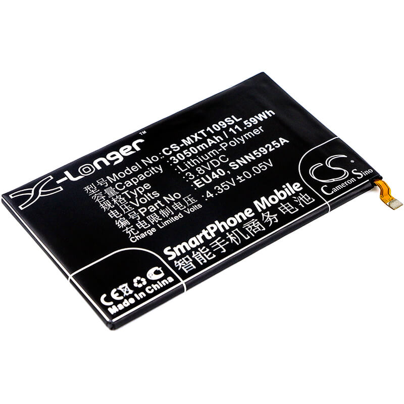 3.8V, 3050mAh, Li-Polymer Battery fits Motorola, Droid Maxx, Droid Ultra Xt1080, 11.59Wh