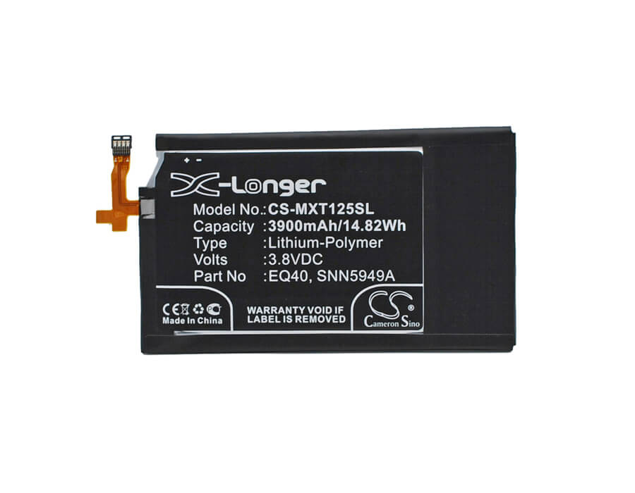 3.8V, 3900mAh, Li-Polymer Battery fits Motorola, Droid Turbo, Droid Turbo Lte, 14.82Wh