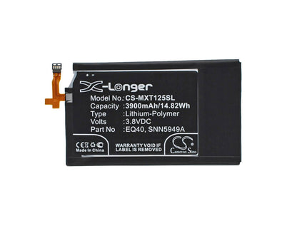 3.8V, 3900mAh, Li-Polymer Battery fits Motorola, Droid Turbo, Droid Turbo Lte, 14.82Wh