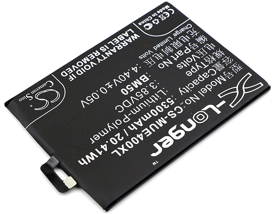 3.85V, 5300mAh, Li-Polymer Battery fits Xiaomi, Max 2, Mde40, 20.405Wh