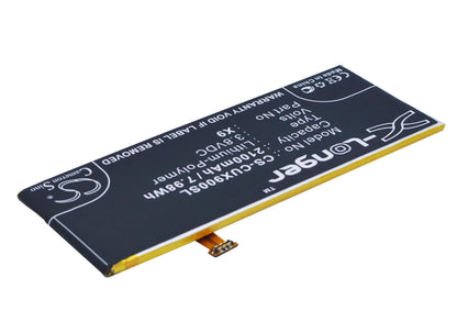3.8V, 2100mAh, Li-Polymer Battery fits Cubot, X9, 7.98Wh