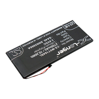 3.8V, 2700mAh, Li-Polymer Battery fits Motorola, Moto G4, Moto G4 Plus, 10.26Wh