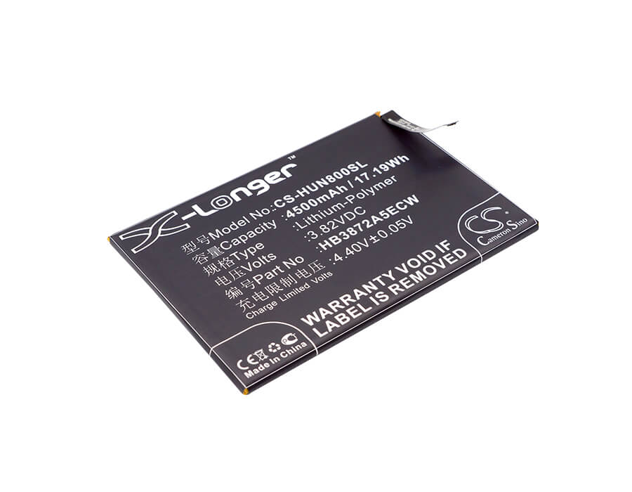 3.82V, 4500mAh, Li-Polymer Battery fits Huawei, Edi-al10, Edi-dl00, 17.19Wh