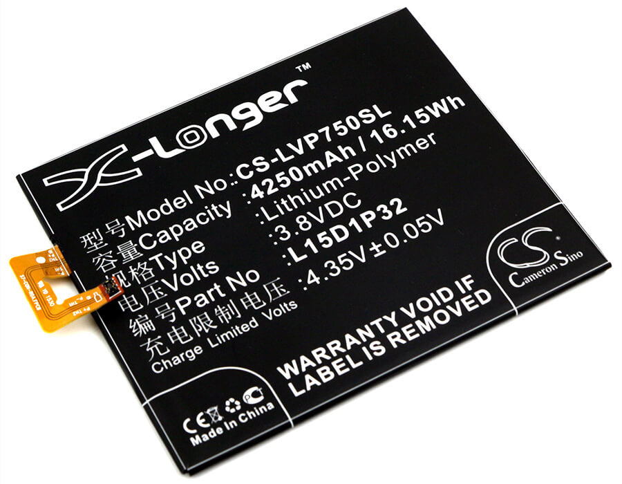 3.8V, 4250mAh, Li-Polymer Battery fits Lenovo, Pb1-750, Pb1-750m, 16.15Wh