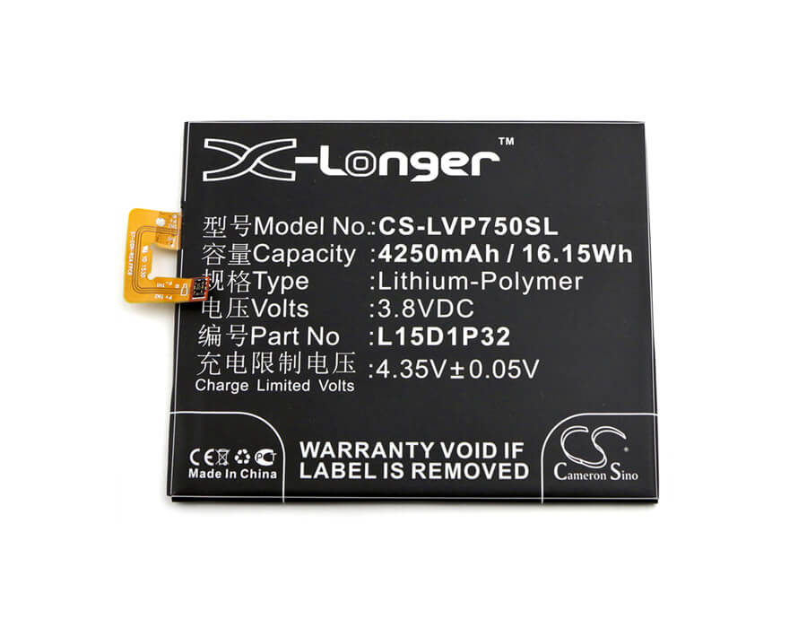 3.8V, 4250mAh, Li-Polymer Battery fits Lenovo, Pb1-750, Pb1-750m, 16.15Wh