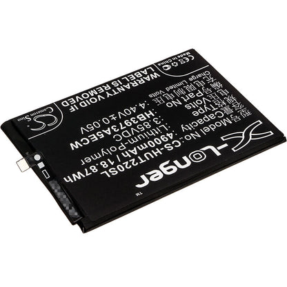 3.85V, 4900mAh, Li-Polymer Battery fits Honor, Note 10, Rvl-al09, 18.865Wh