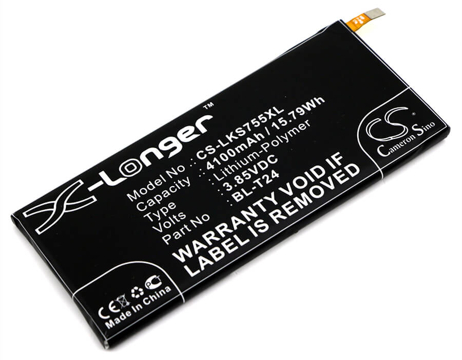 3.85V, 4100mAh, Li-Polymer Battery fits Lg, H700, K212, 15.785Wh