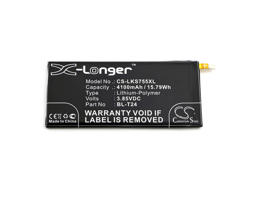 3.85V, 4100mAh, Li-Polymer Battery fits Lg, H700, K212, 15.785Wh