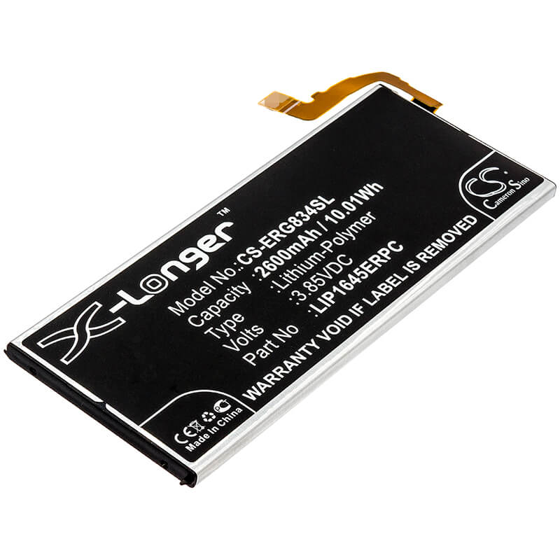 3.85V, 2600mAh, Li-Polymer Battery fits Sony, 701so, G8341, 10.01Wh