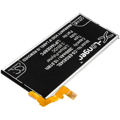 3.85V, 2600mAh, Li-Polymer Battery fits Sony, 701so, G8341, 10.01Wh