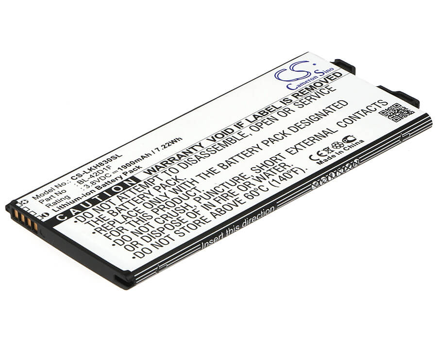 3.8V, 1900mAh, Li-ion Battery fits Lg, As992, G5, 7.22Wh