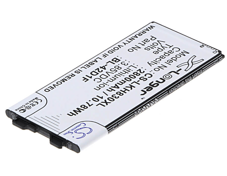 3.85V, 2800mAh, Li-ion Battery fits Lg, As992, G5, 10.78Wh