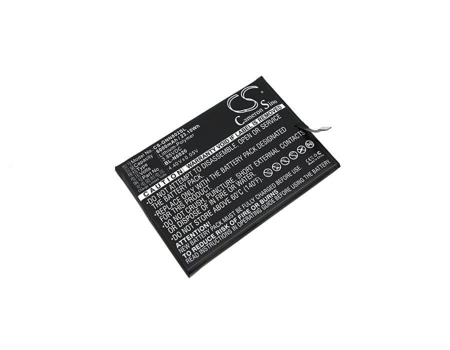 3.85V, 6000mAh, Li-Polymer Battery fits Gionee, Gn8002, M6 Plus, 23.1Wh