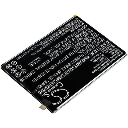 3.85V, 6000mAh, Li-Polymer Battery fits Gionee, M6s Plus, 23.1Wh