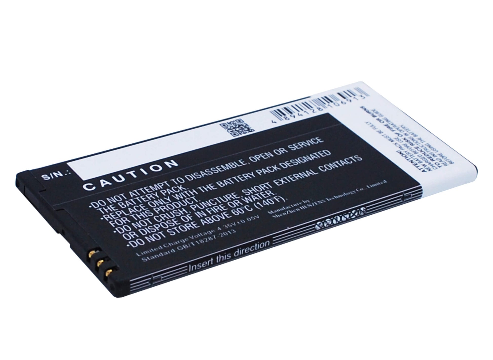 3.8V, 3000mAh, Li-Polymer Battery fits Microsoft, Lumia 640 Xl, Rm-1062, 11.4Wh