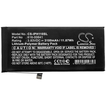 3.83V, 3100mAh, Li-Polymer Battery fits Apple, A2111, A2221, 11.873Wh
