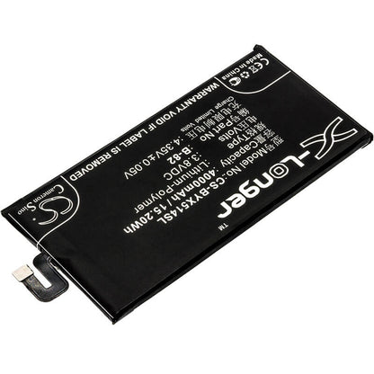 3.8V, 4000mAh, Li-Polymer Battery fits Bbk, Vivo X5 Max S, X5max S, 15.2Wh