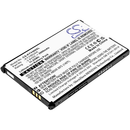 3.8V, 2900mAh, Li-ion Battery fits Kyocera, Kyv46, Torque G04, 11.02Wh