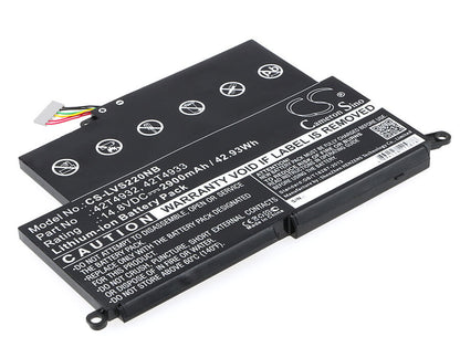 14.8V, 2900mAh, Li-ion Battery fits Lenovo, Thinkpad Edge E220s, Thinkpad Edge E420s, 42.92Wh