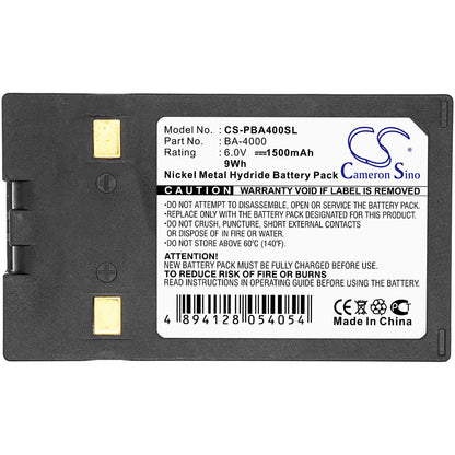 6.0V, 1500mAh, Ni-MH Battery fits Brother, Superpower Note Pn4400, Superpower Note Pn5700ds, 9Wh