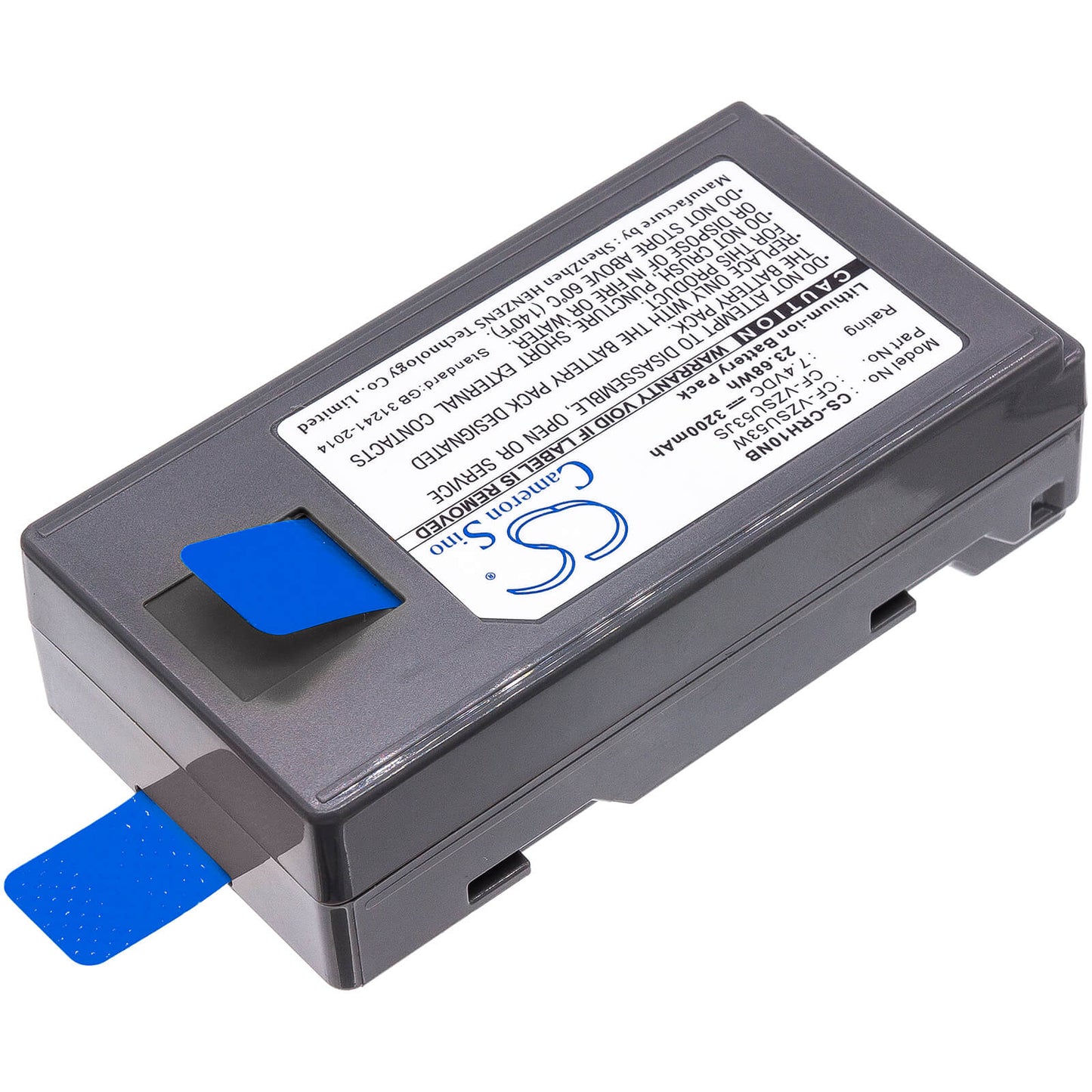 7.4V, 3200mAh, Li-ion Battery fits Panasonic, Cf-h1, Cf-u1, 23.68Wh