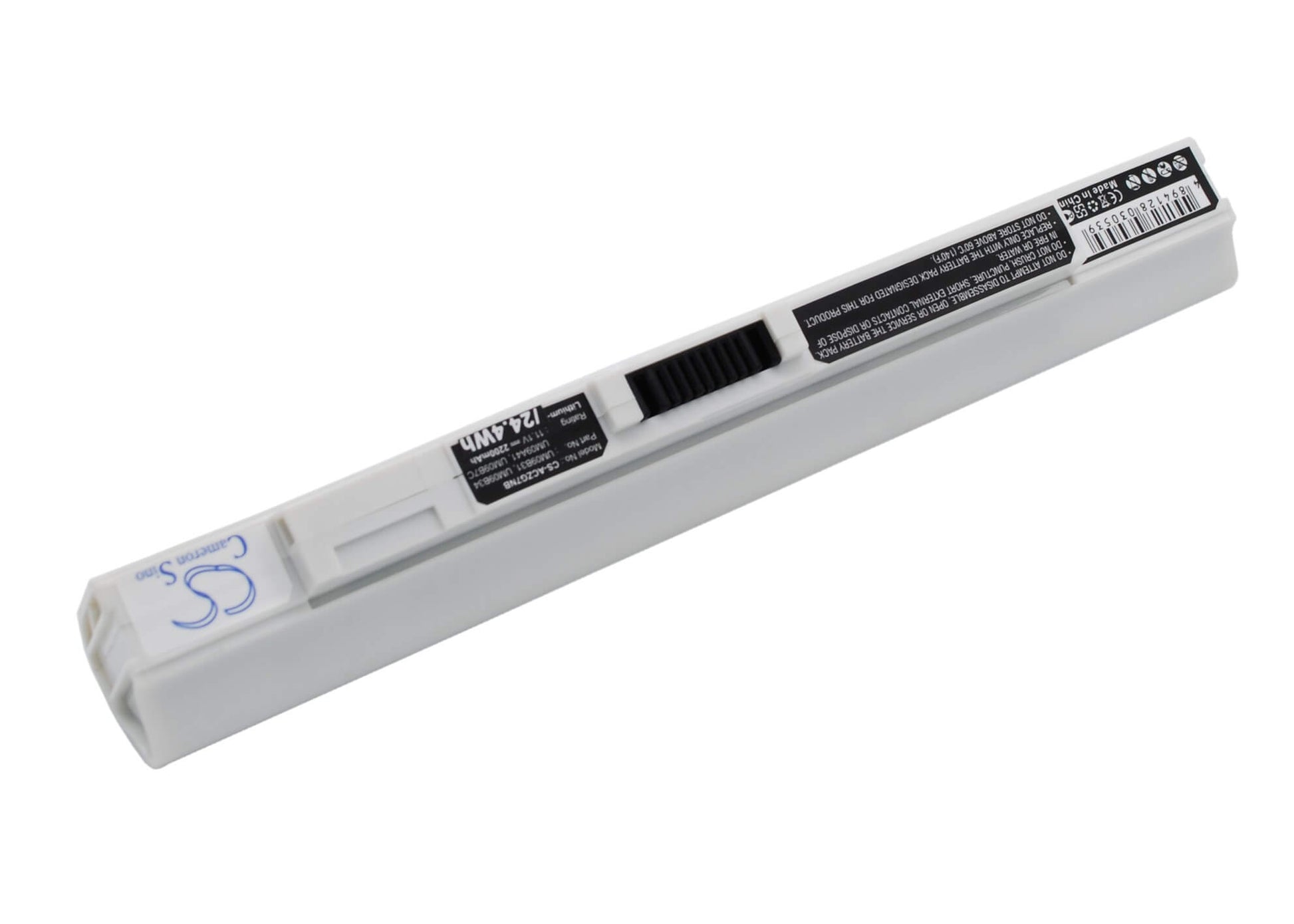 White, 11.1V, 2200mAh, Li-ion Battery fits Acer, Aspire One 531, Aspire One 751, 24.42Wh