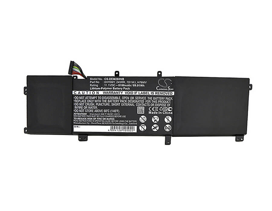 11.1V, 8100mAh, Li-Polymer Battery fits Dell, Precision M2800, Xps 15 9530, 89.91Wh