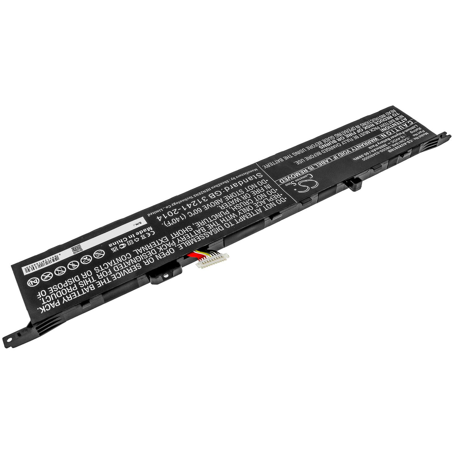15.4V, 3900mAh, Li-Polymer Battery fits Asus, Ux581, Ux581gv, 60.06Wh