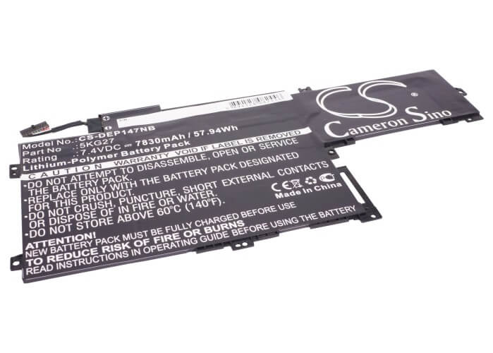 7.4V, 7830mAh, Li-Polymer Battery fits Dell, Inspiron 14 7000, Inspiron 14-7437, 57.942Wh