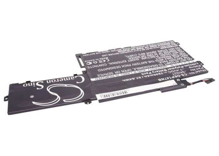 7.4V, 7830mAh, Li-Polymer Battery fits Dell, Inspiron 14 7000, Inspiron 14-7437, 57.942Wh