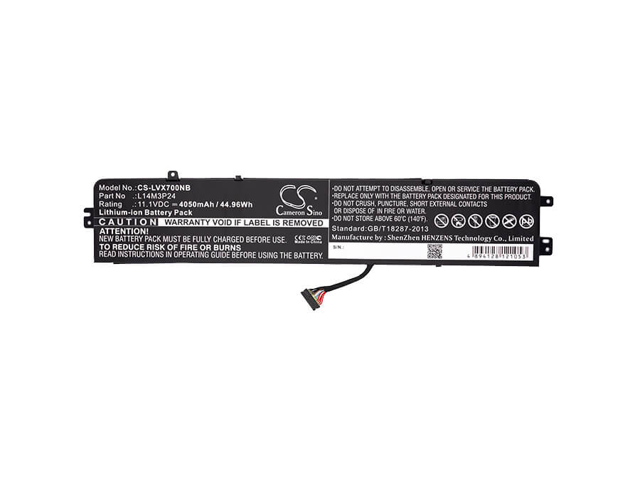 11.1V, 4050mAh, Li-ion Battery fits Lenovo, Ideapad 700, Ideapad 700-15, 44.955Wh