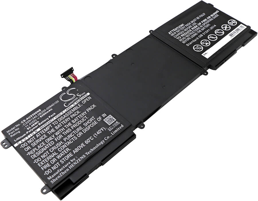 11.4V, 8200mAh, Li-Polymer Battery fits Asus, Nx500jk-dr018h, Nx550, 93.48Wh