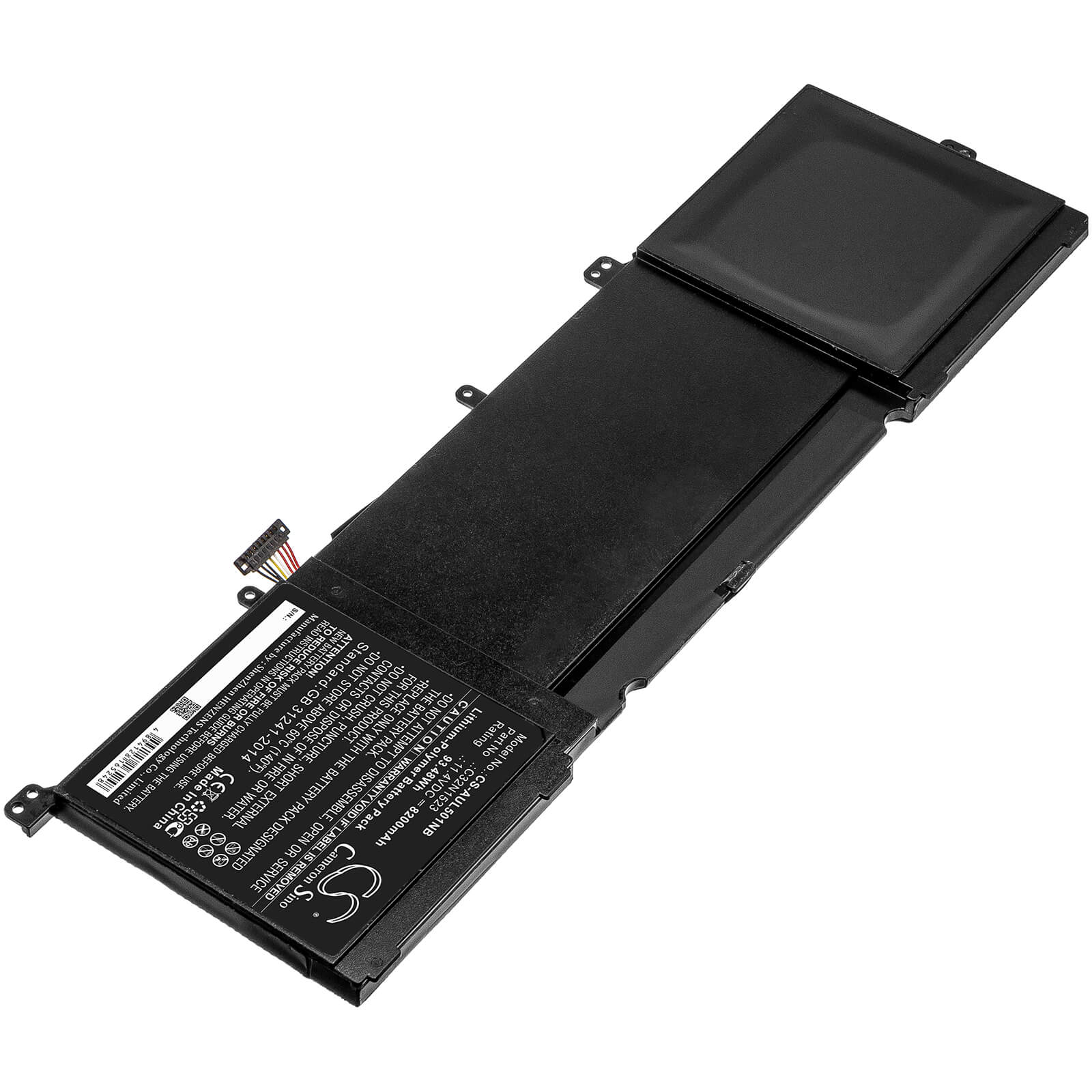 11.4V, 8200mAh, Li-Polymer Battery fits Asus, N501l, Ux501vw-f1020, 93.48Wh