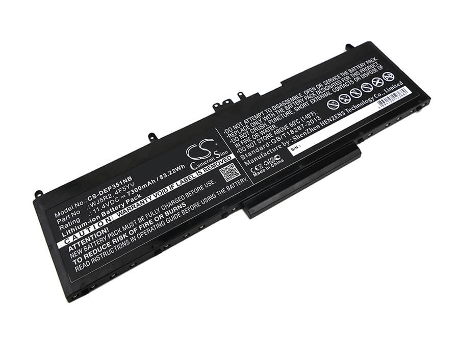 11.4V, 7300mAh, Li-ion Battery fits Dell, Latitude E5570, Precision 3510, 83.22Wh
