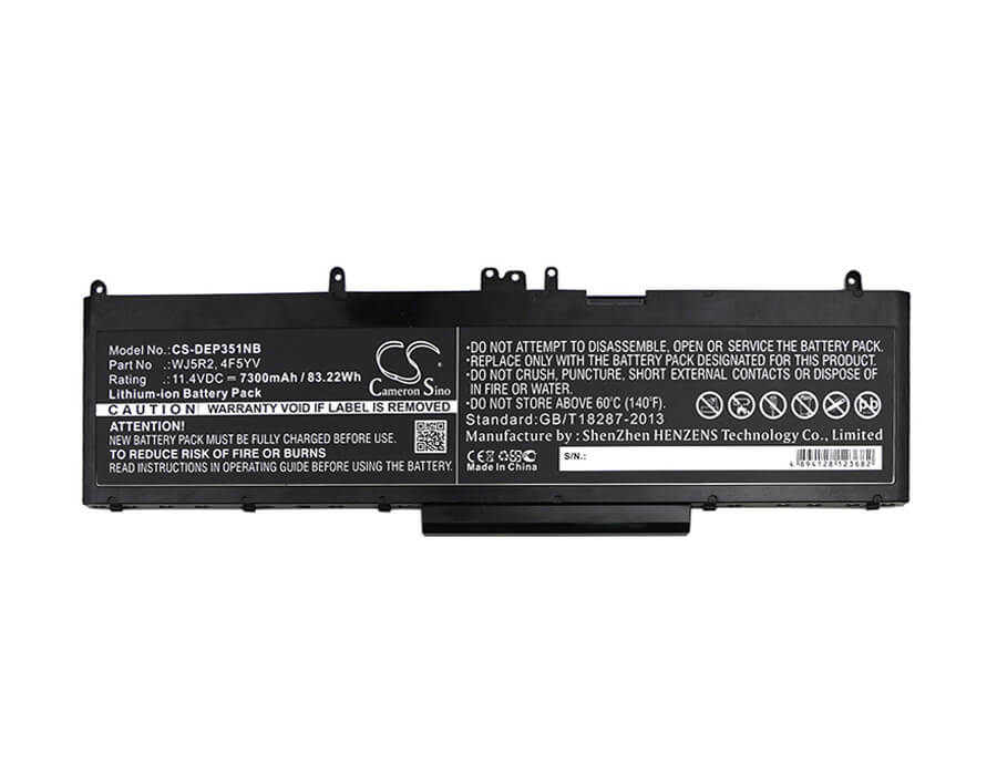 11.4V, 7300mAh, Li-ion Battery fits Dell, Latitude E5570, Precision 3510, 83.22Wh