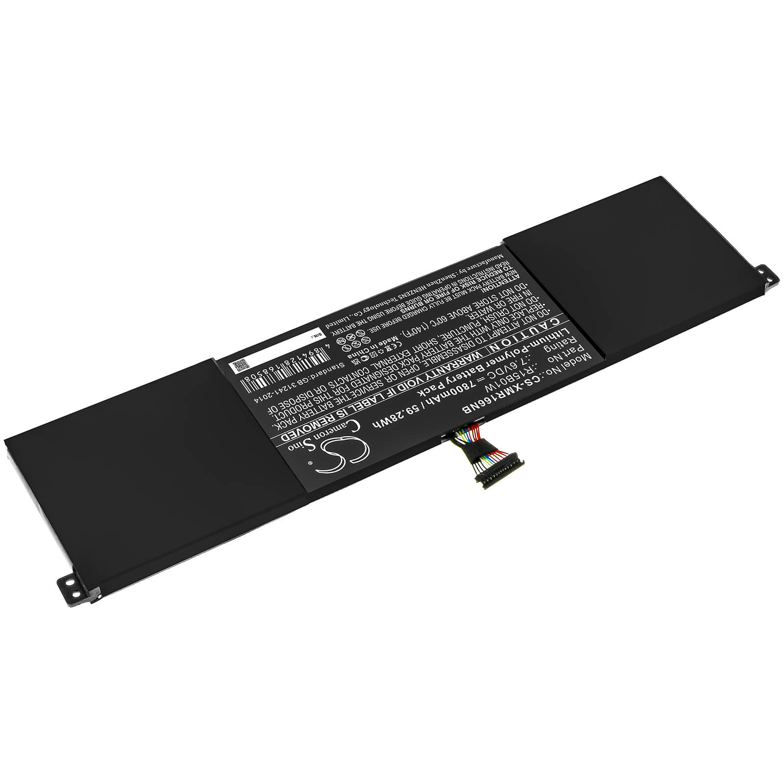 7.6V, 7800mAh, Li-Polymer Battery fits Xiaomi, Inchpro 15.6, Mi Pro 15.6, 59.28Wh