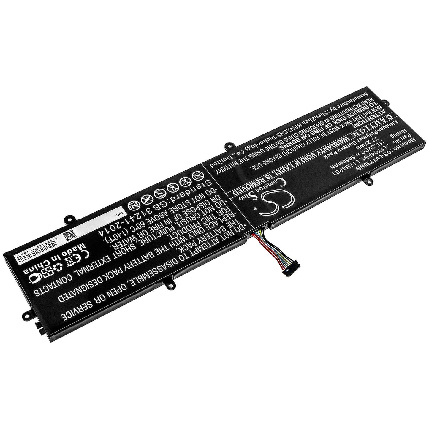 15.3V, 5050mAh, Li-Polymer Battery fits Lenovo, 720s-15, Ideapad 720s Touch-15ikb, 77.265Wh