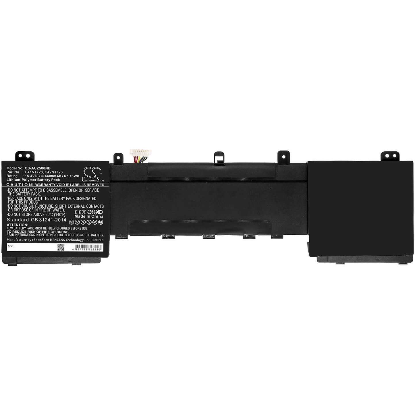 15.4V, 4400mAh, Li-Polymer Battery fits Asus, 5500ve, Ux550gd, 67.76Wh