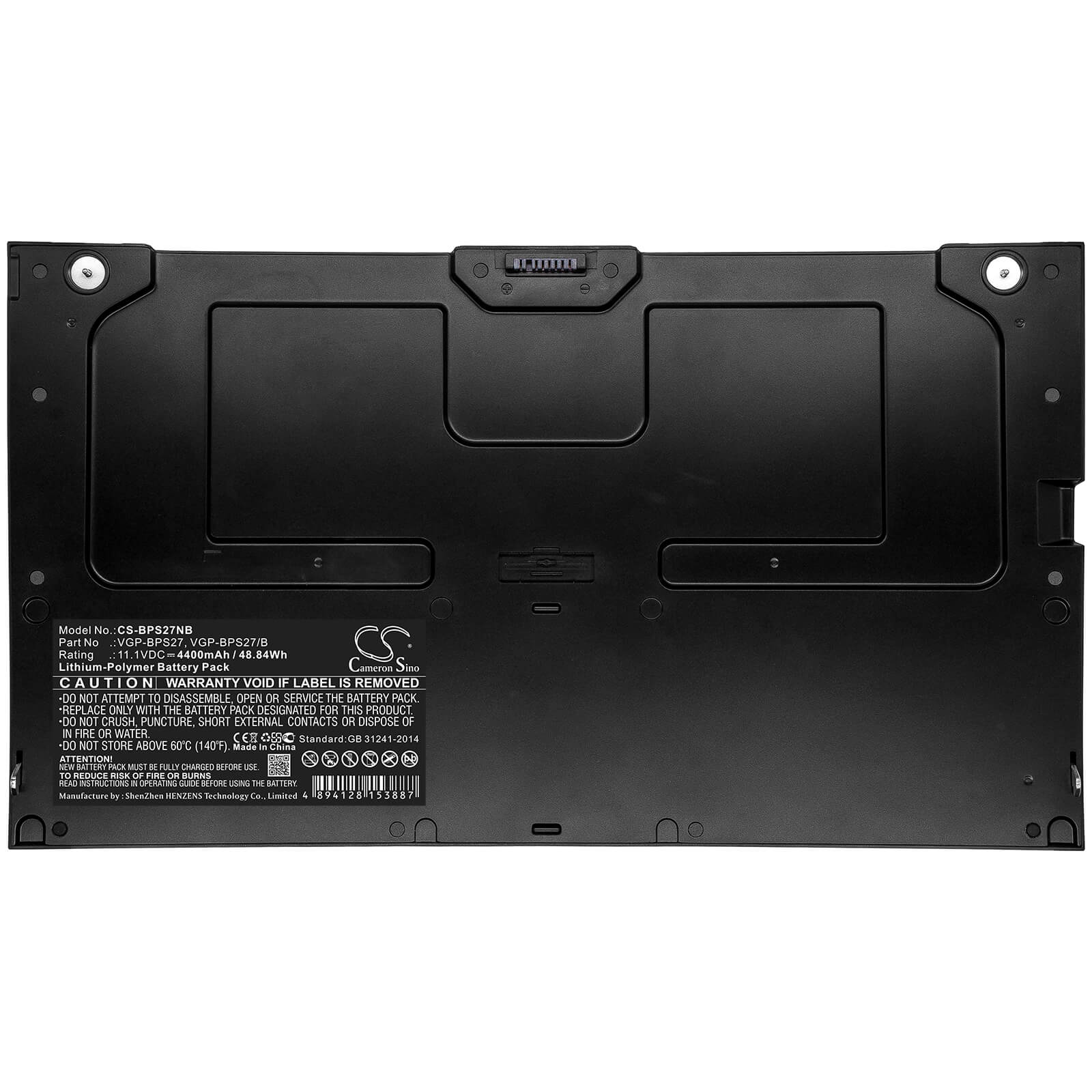 11.1V, 4400mAh, Li-Polymer Battery fits Sony, Vaio Vpc-z21, Vaio Vpc-z212gx, 48.84Wh
