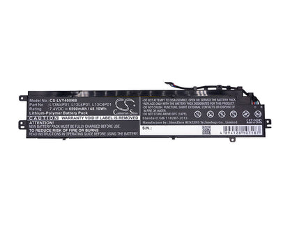 7.4V, 6500mAh, Li-Polymer Battery fits Lenovo, Erazer Y40, Erazer Y40-59423030, 48.1Wh