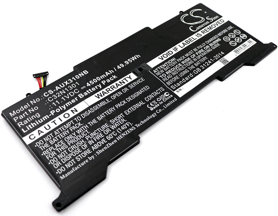 11.1V, 4500mAh, Li-Polymer Battery fits Asus, Ux31l, Ux31la, 49.95Wh