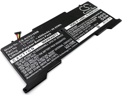 11.1V, 4500mAh, Li-Polymer Battery fits Asus, Ux31l, Ux31la, 49.95Wh