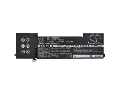 15.2V, 3700mAh, Li-ion Battery fits Hp, Omen 15, Omen 15-5014tx, 56.24Wh