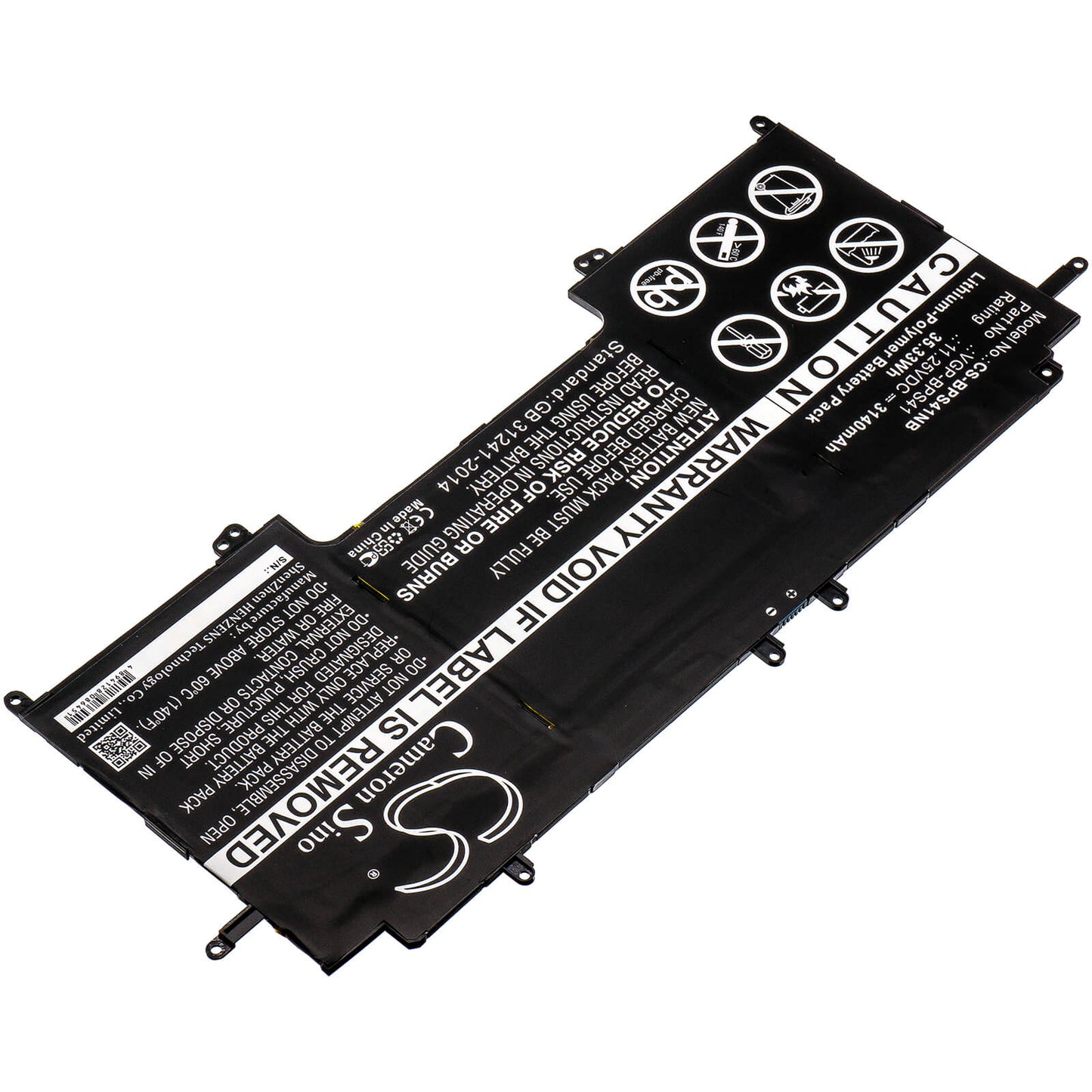 11.25V, 3140mAh, Li-Polymer Battery fits Sony, Svf13n, Svf13n12cw, 35.325Wh