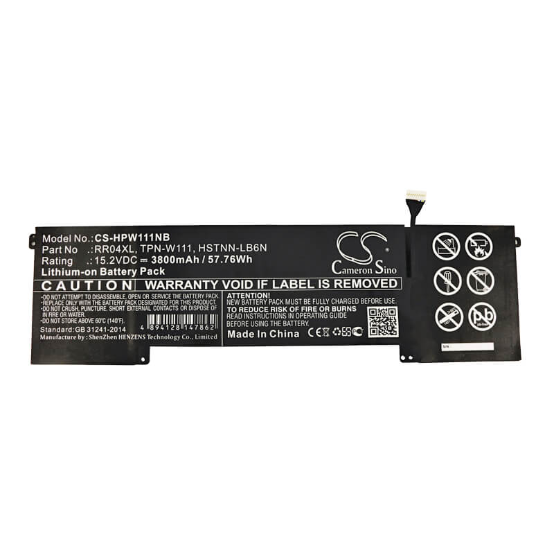 15.2V, 3800mAh, Li-ion Battery fits Hp, Omen 15, Omen 15-5000, 57.76Wh